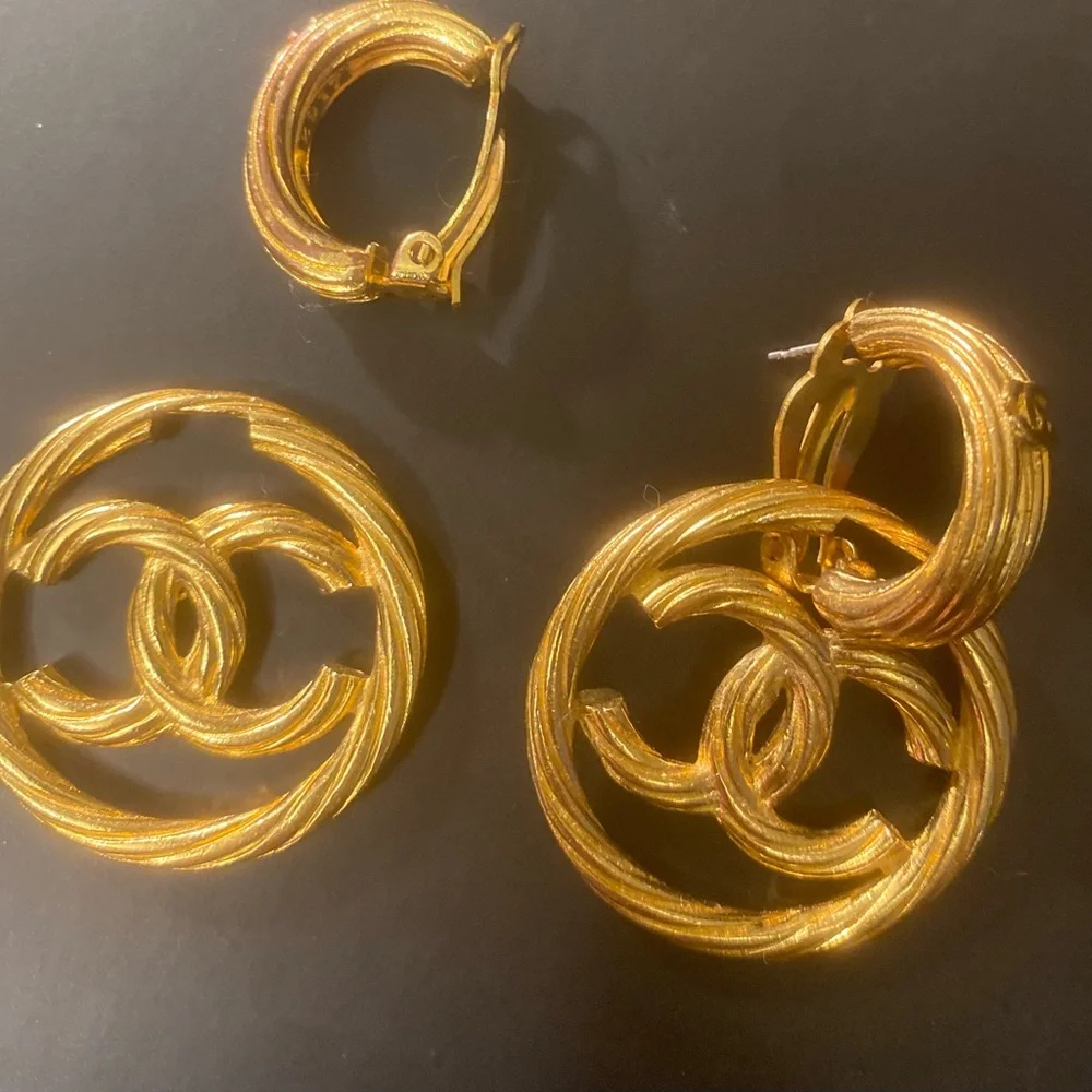 Vintage Chanel convertible earrings